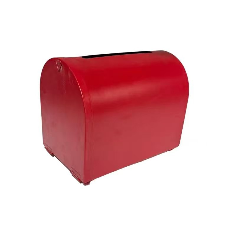 European-Style Creative Iron Belt Lock Mailbox American-Style Mailbox Desktop Pastoral Style Letter Box Factory Direct Sale