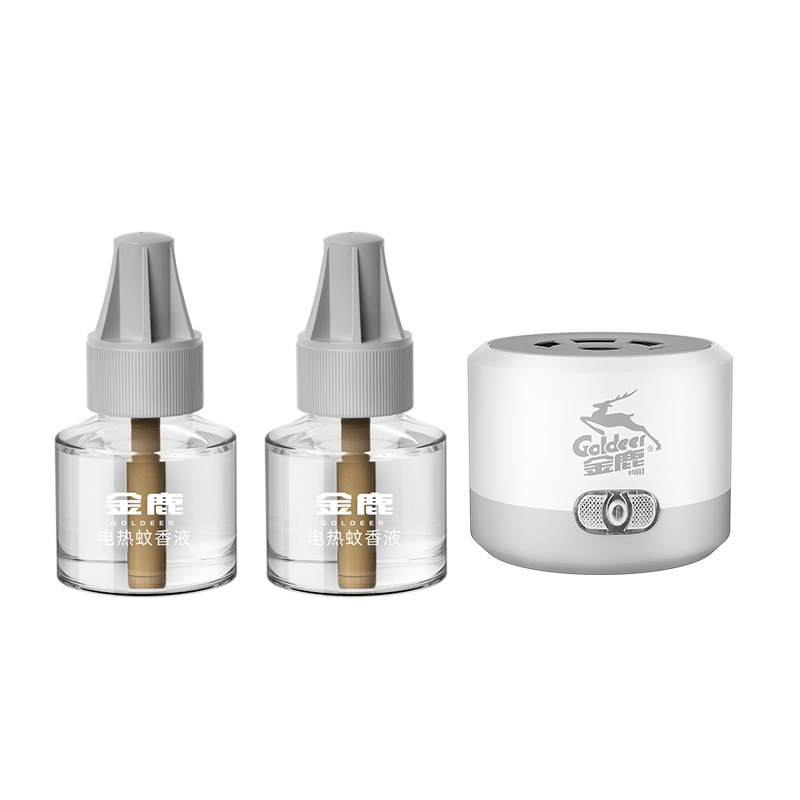 Jinlu Mosquito Repellent Liquid Odorless Family Plug-In Mosquito Repellent and Anti-Mosquito Liquid Household Base Hole Kenya Hot Wholesale 2 Liquid 1 Device