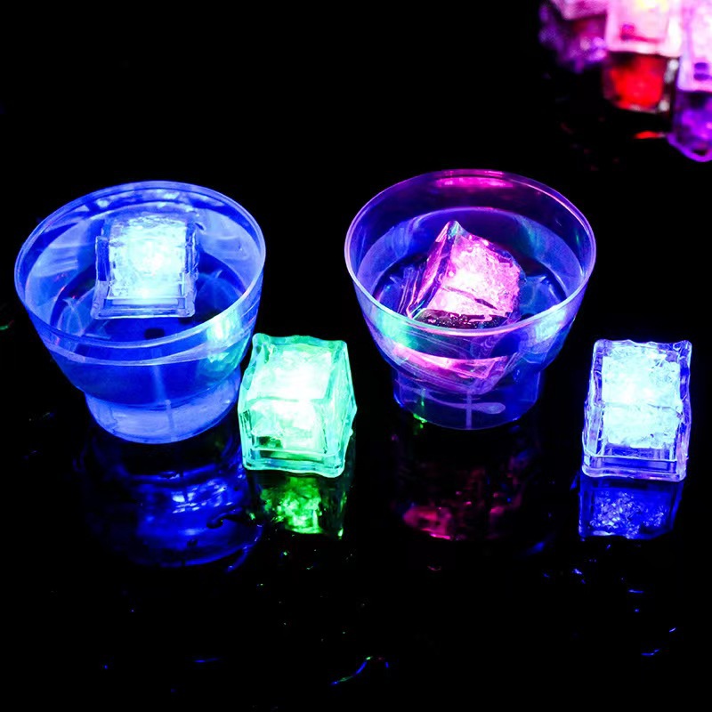Bar Ktv Luminous Ice Cube Luminous Toy That Lights up When Exposed to Water Led Colorful Ice Cube Sensor Flash Ice Cube Light Manufacturer