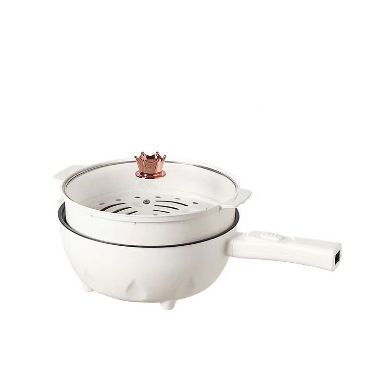 Electric frying pan multi-functional frying and cooking integrated electric cooking pan factory direct wholesale household dormitory non-stick electric hot pot