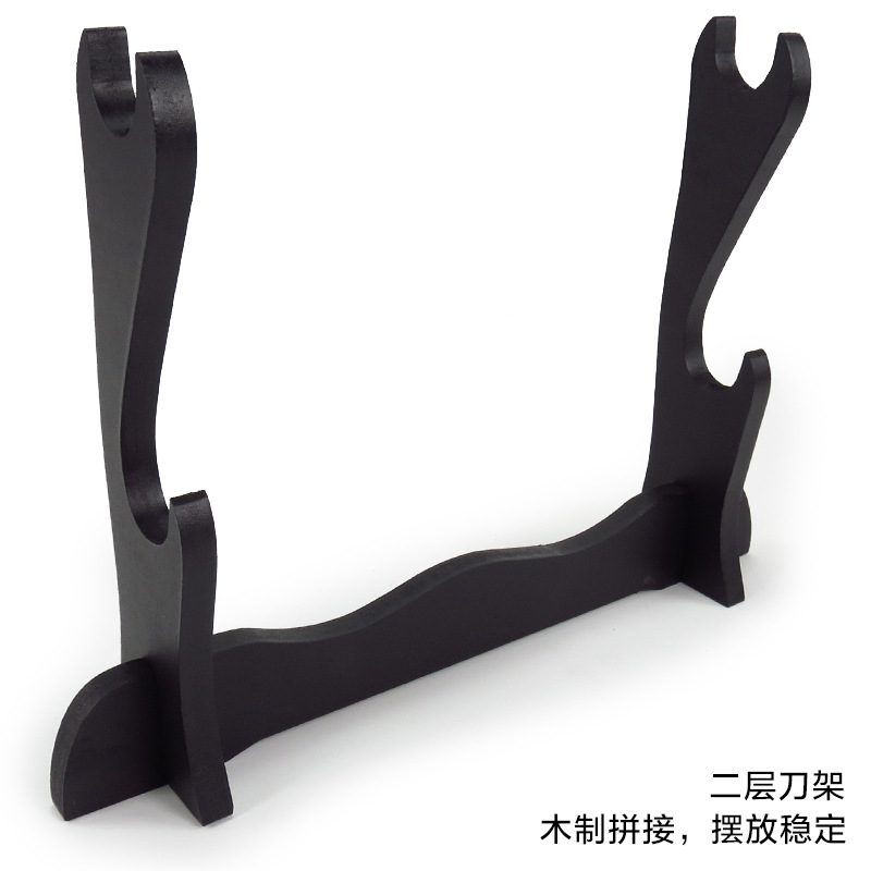 Wooden Longquan Knife Holder Knife Holder One-layer Two-layer Three-layer Samurai Display Knife Holder