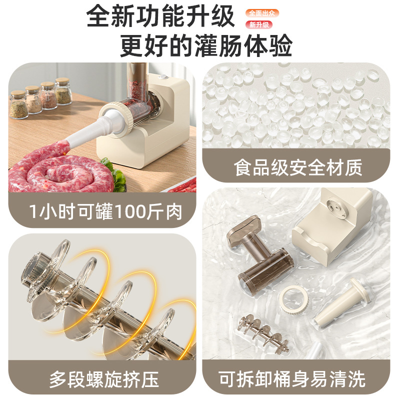 Sausage Casing Machine for Home Use, Manual and Electric Sausage Stuffer, Fully Automatic Sausage Stuffer, Sausage Filling Tool