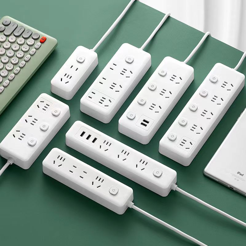 Multifunctional Socket Household Power Strip with USB Pure Copper Core