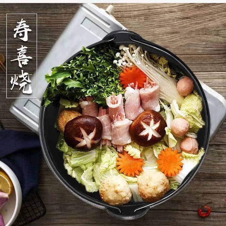 Cast Iron Stew Pot Non-coated Non-stick Old-fashioned Thickened Japanese Soup Pot Shouxi Outdoor Camping Hanging Pot Small Hot Pot Household
