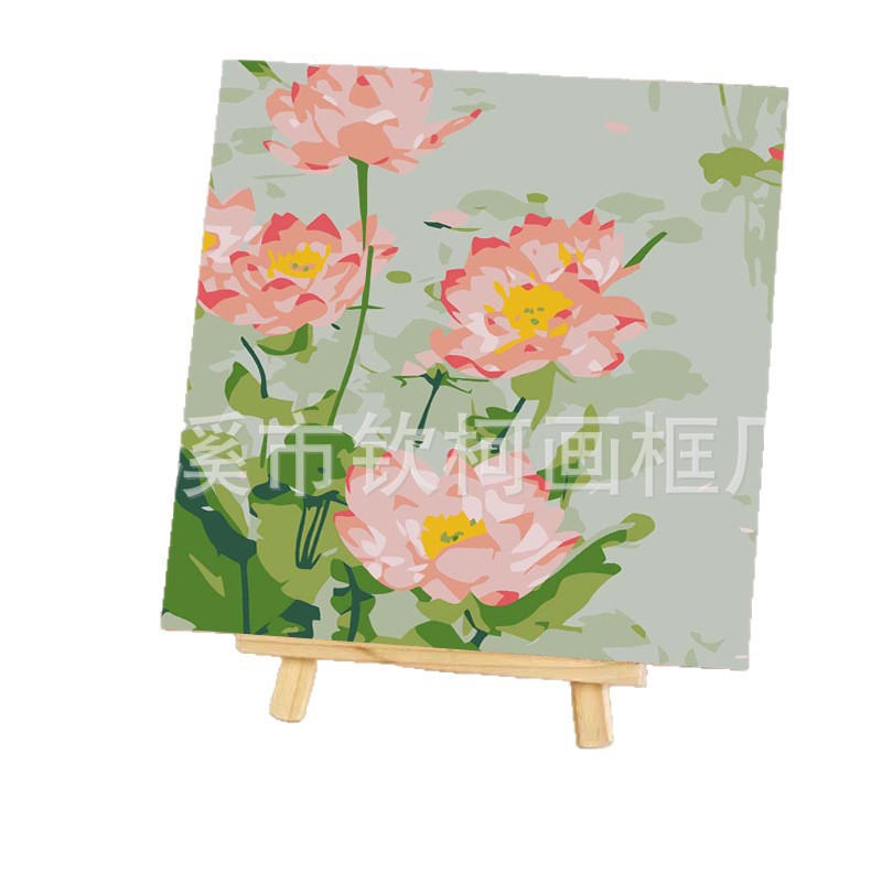 Factory wholesale oil painting cross-border Amazon diy hand painting foreign trade rose landscape butterfly digital oil painting
