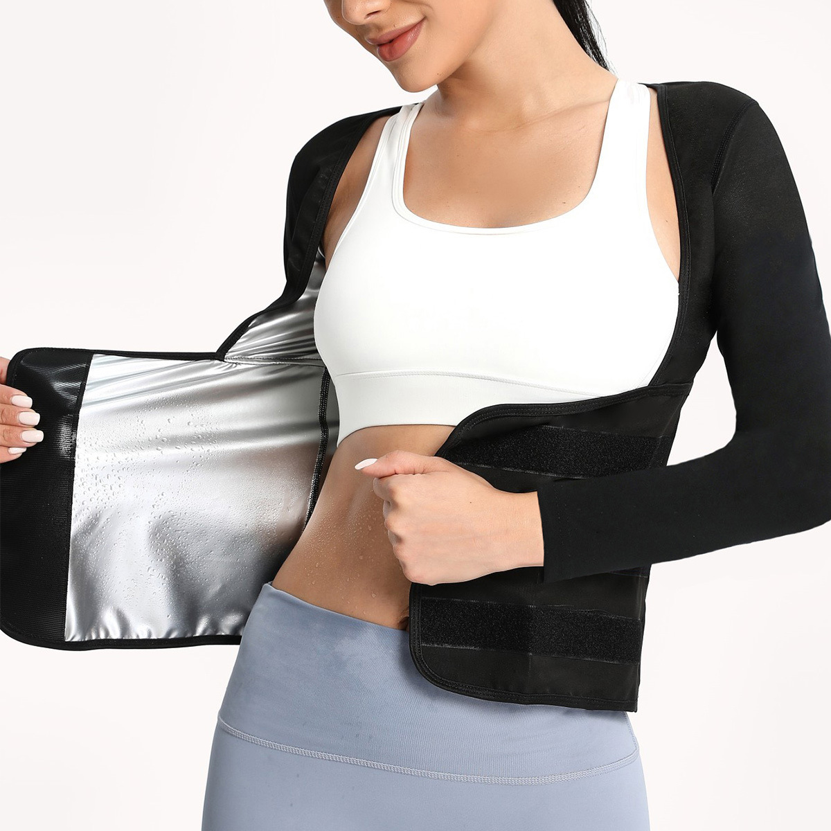 Amazon Cross-Border Sports Women's Corset Fixed Waist Vest Amazon Running Fat Burning Sweat Suit Hot Style