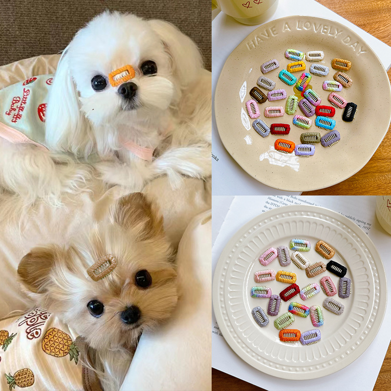 Заколка для волос для йоркширов, заколка для носа, заколка для щенков