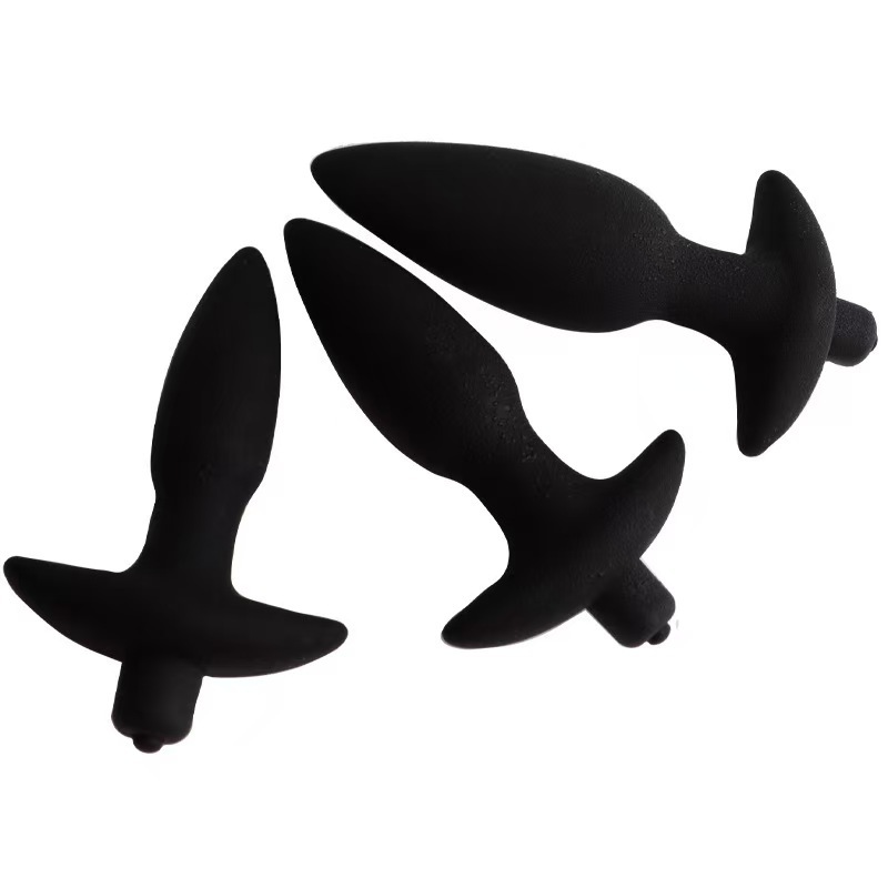 Male Masturbator Prostate Massage Vibrating Back Anal Plug Vibrating Massage Appliance Three-Piece Set Sex Products