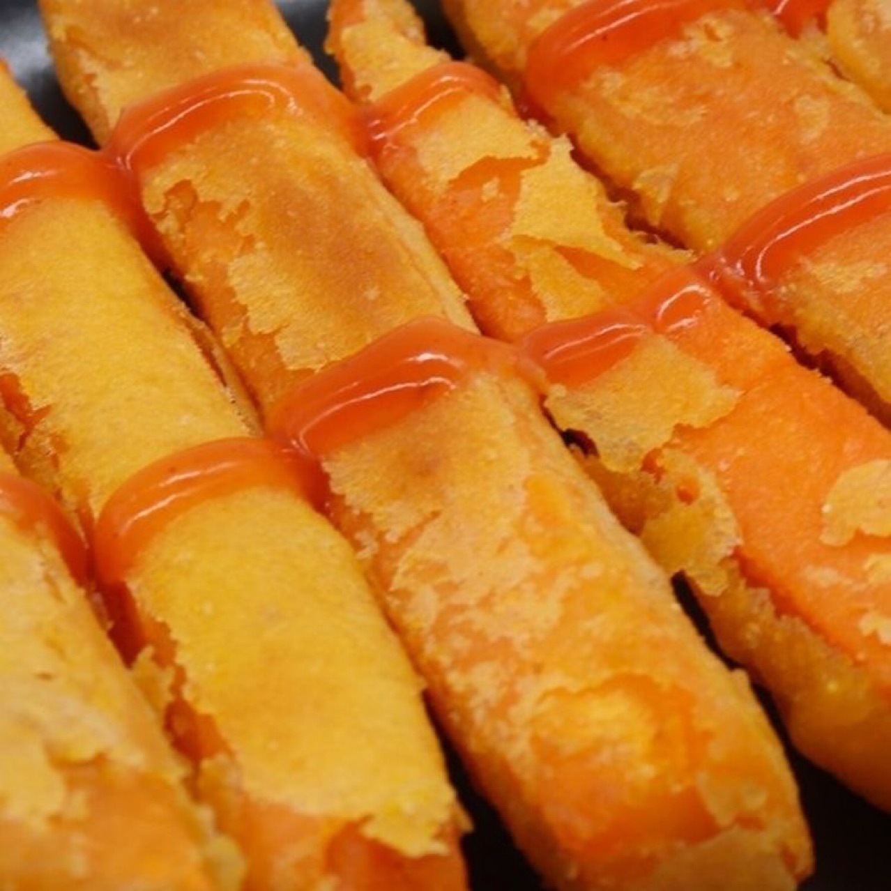 Jiuhang Golden Sweet Potato Strips 1kg Bagged Fried Commercial Wholesale Fried Goods Crispy Frozen Semi-Finished Fast Food Dishes