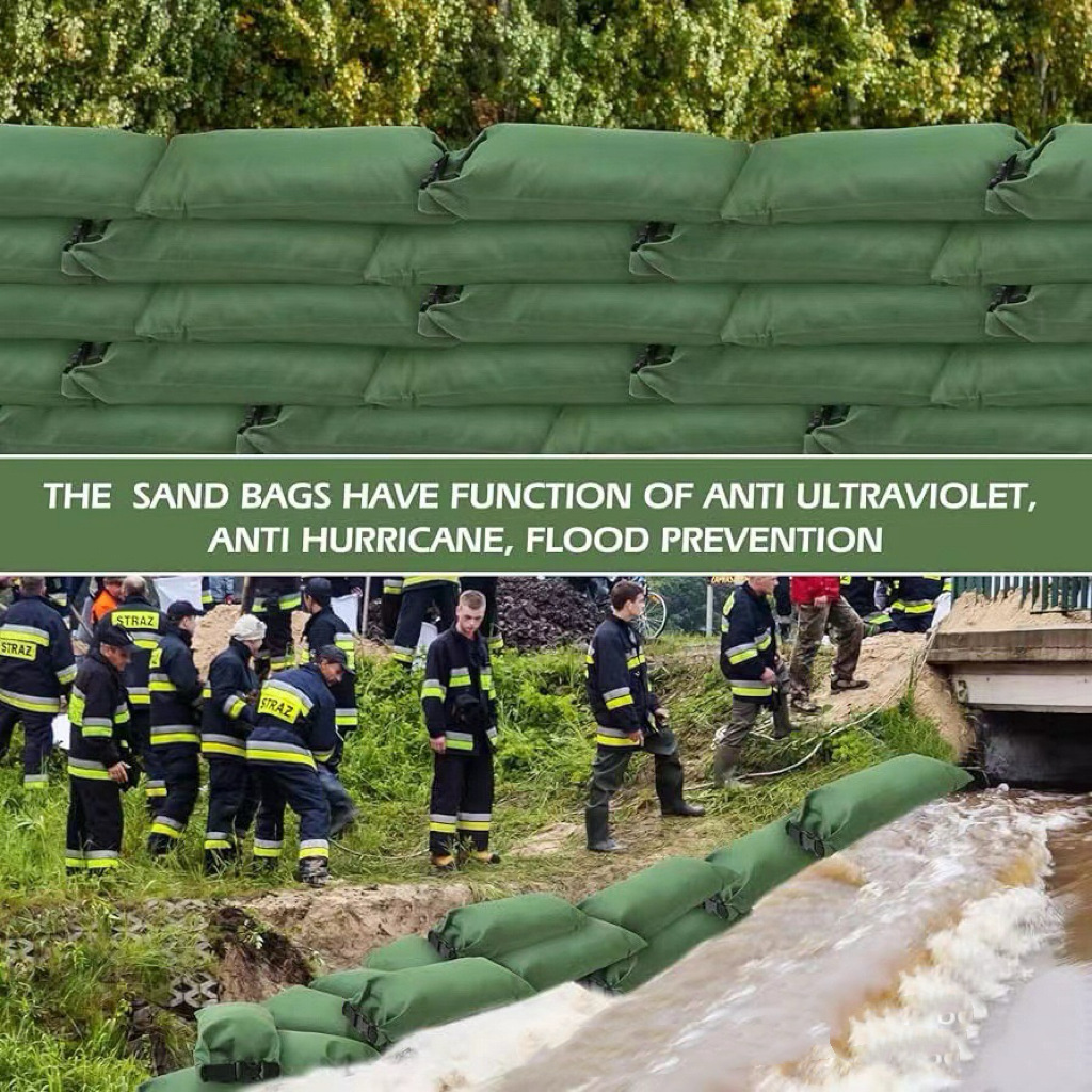 Flood Control Sandbags Amazon Hot-selling Flood Control Sandbags Portable Buckle-style Courtyard Garage Available for Water Retaining Flood Control and Fire Fighting