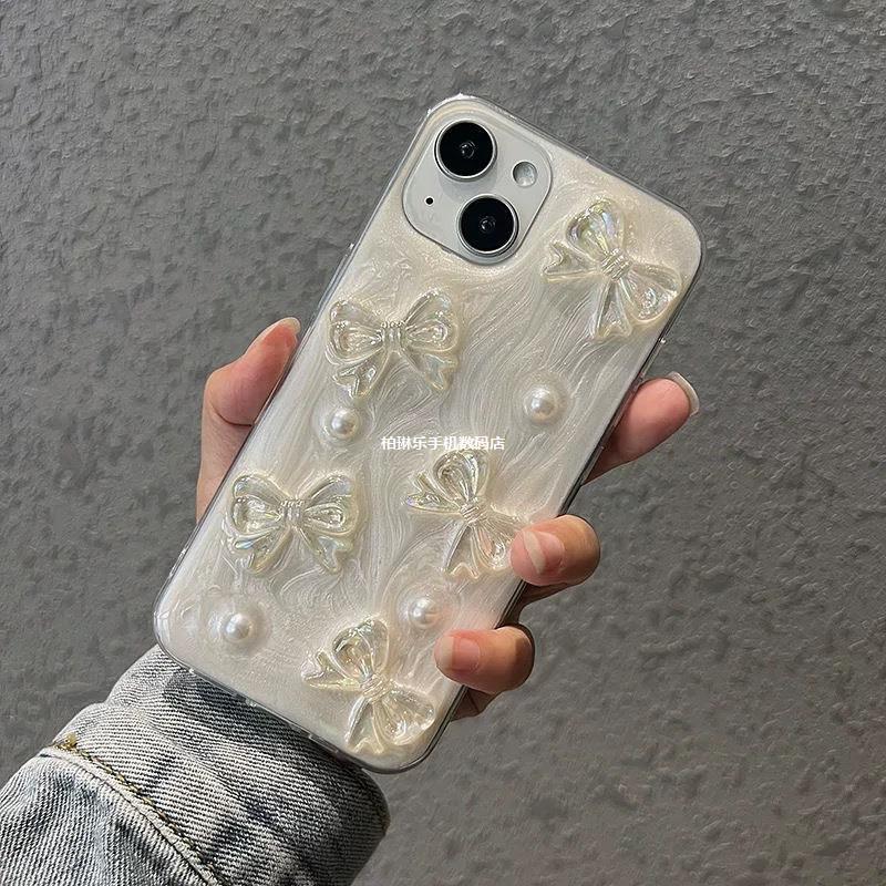 17Airins высококачественный перламутровый бантик, подходит для чехла iPhone 16 Pro Max, 15 Pro/13/12