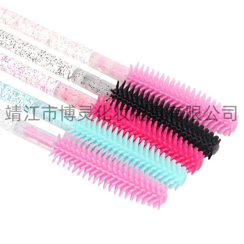 Disposable Eyelash Brush Grafting False Eyelash Brush Silicone Brush Head Makeup Tools in Various Shapes