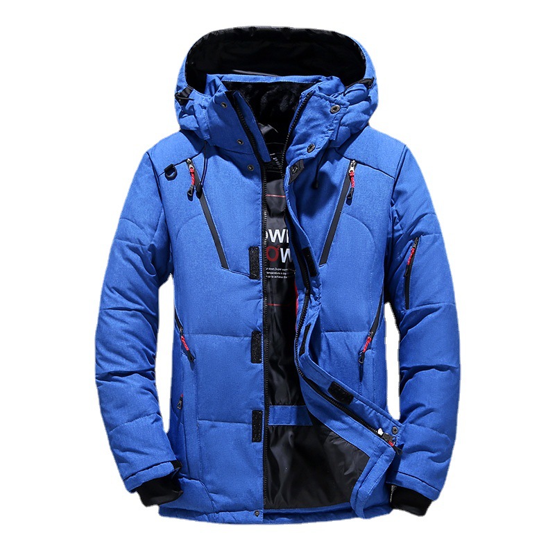 Cross-Border Exclusive Supply of 2025 New Men's down Jacket Slim Fit Thickeneded Plus Size Men's Youth Winter Jacket Trendy