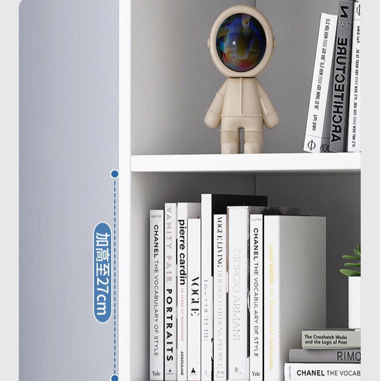 Bookshelf Corner Cabinet Narrow Edition Simple Economical Storage Cabinet Space-saving Small Corner Bookcase