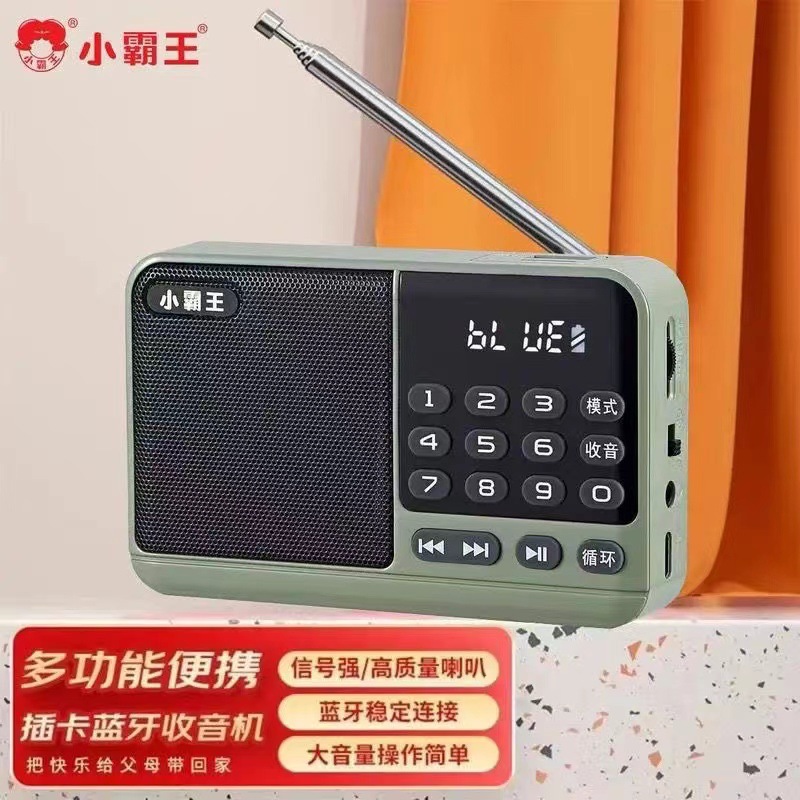 Маленький Властелин S52 радиоплеер для пожилых с картой, блютуз, цифровое караоке, портативная колонка