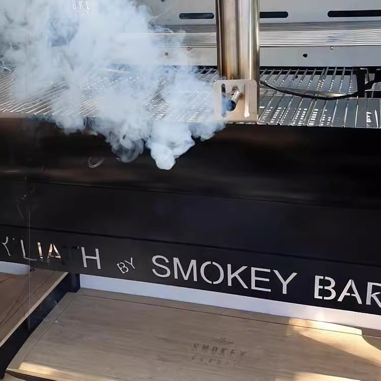 Sawdust particles stainless steel smoker barbecue oven bacon smoke gun large capacity smoker smoking gear adjustable