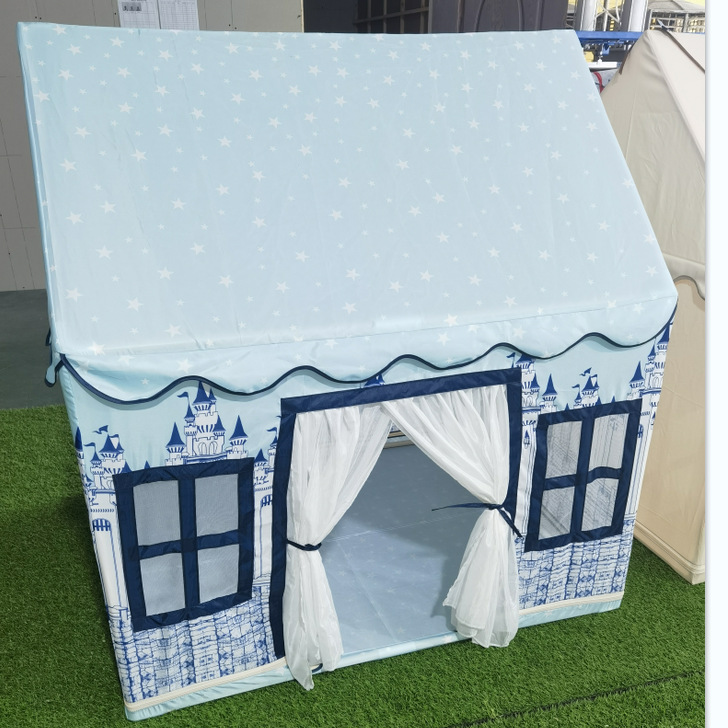 Хит продаж, детская палатка, игровой дом, усиленная металлическая рама, для мальчиков и девочек, замок принцессы