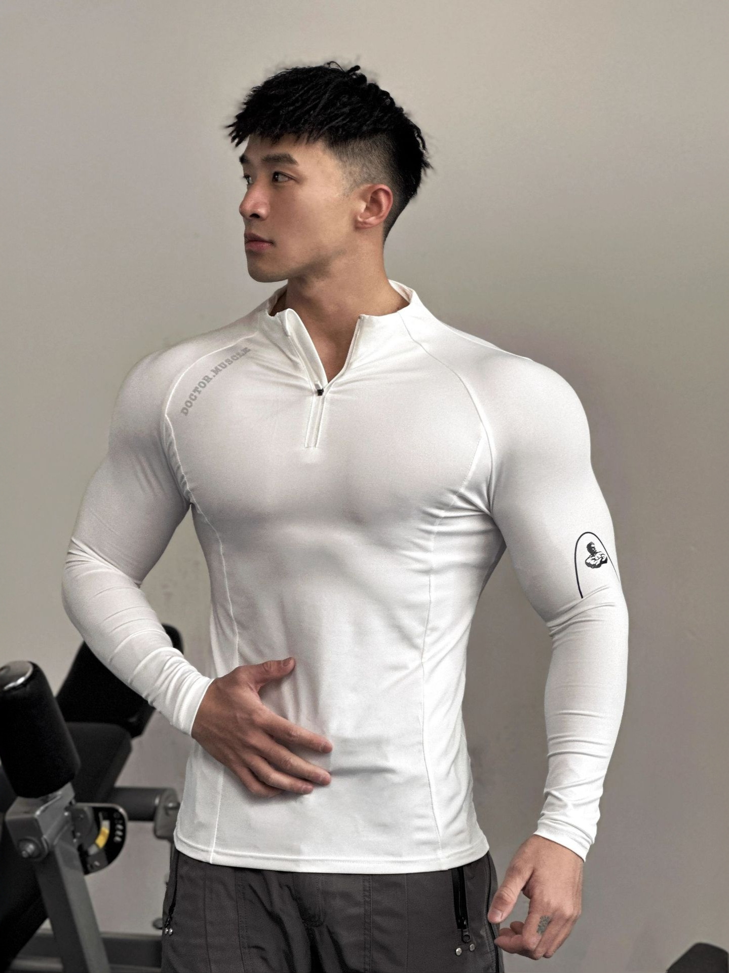 American Men's Sports Compression Clothing Spring and Autumn Cycling Running Training Tops Elastic Quick-Drying Fitness Clothing Yoga Long Sleeves