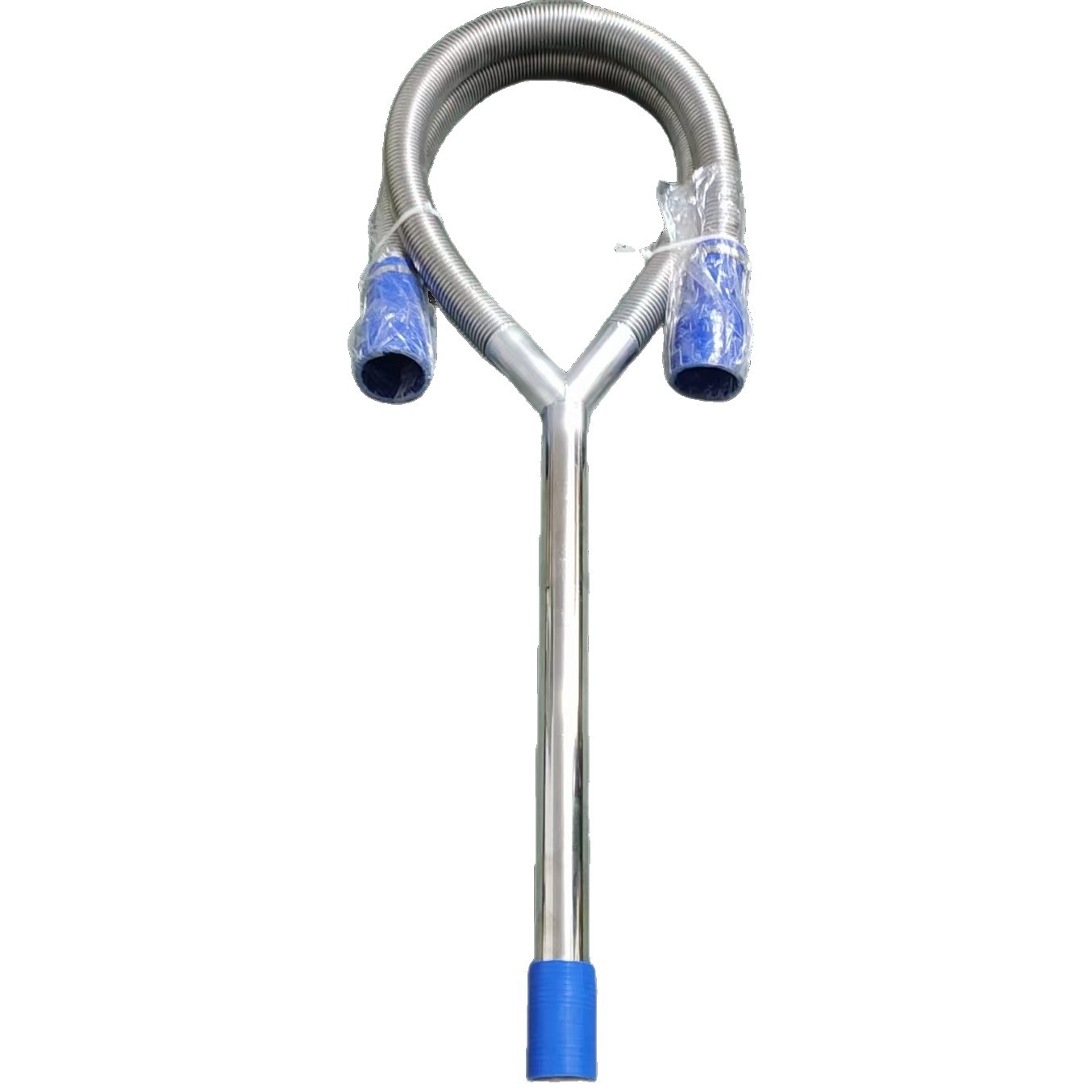 Motor Vehicle Exhaust Gas Detection Y-Type Extension Tube Stainless Steel Pipe Double Row Car Exhaust Gas Sampling Extension Tube