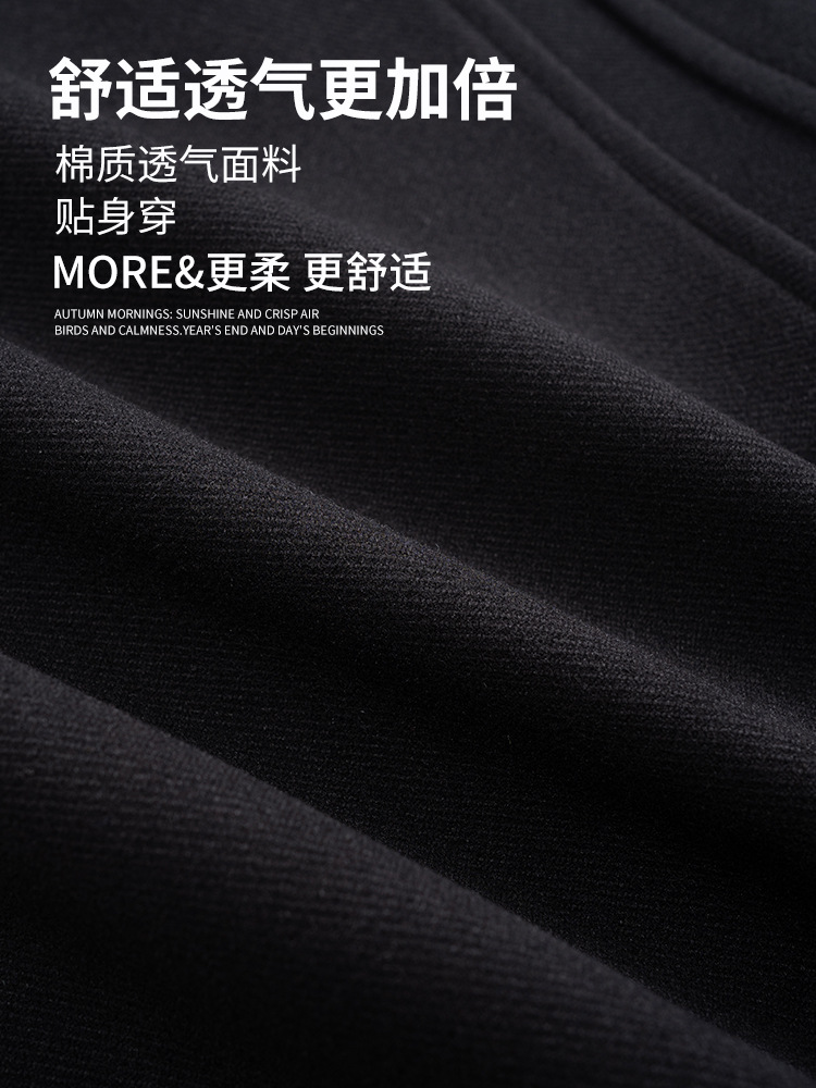 Plus Size Winter Fleece-Lined Thick American High Street Gray Sweatpants Loose Drape Casual Men's Joggers