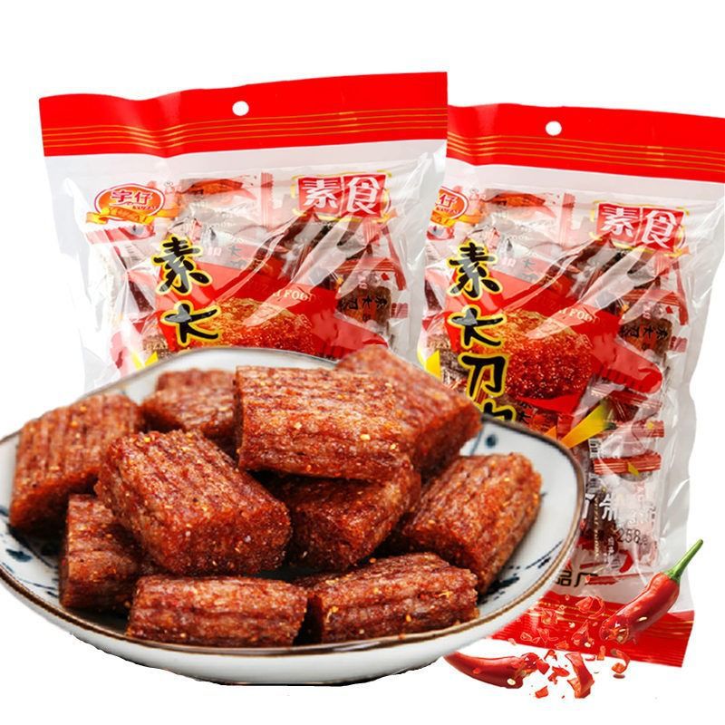 [Exclusively for Lightning Warehouse] Yu Zai Su Spicy Meat Strips 8090 Childhood Nostalgic Snack 7G/Small Bag Vegetarian