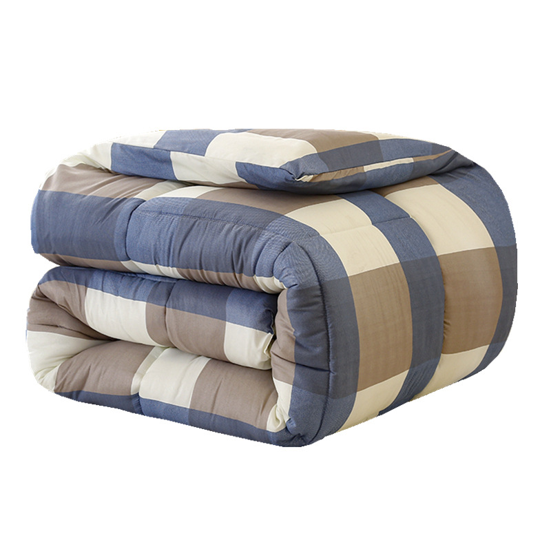 Factory wholesale cotton quilt 8kg 6 winter quilt core student dormitory single quilt double bedding padded warm four seasons quilt