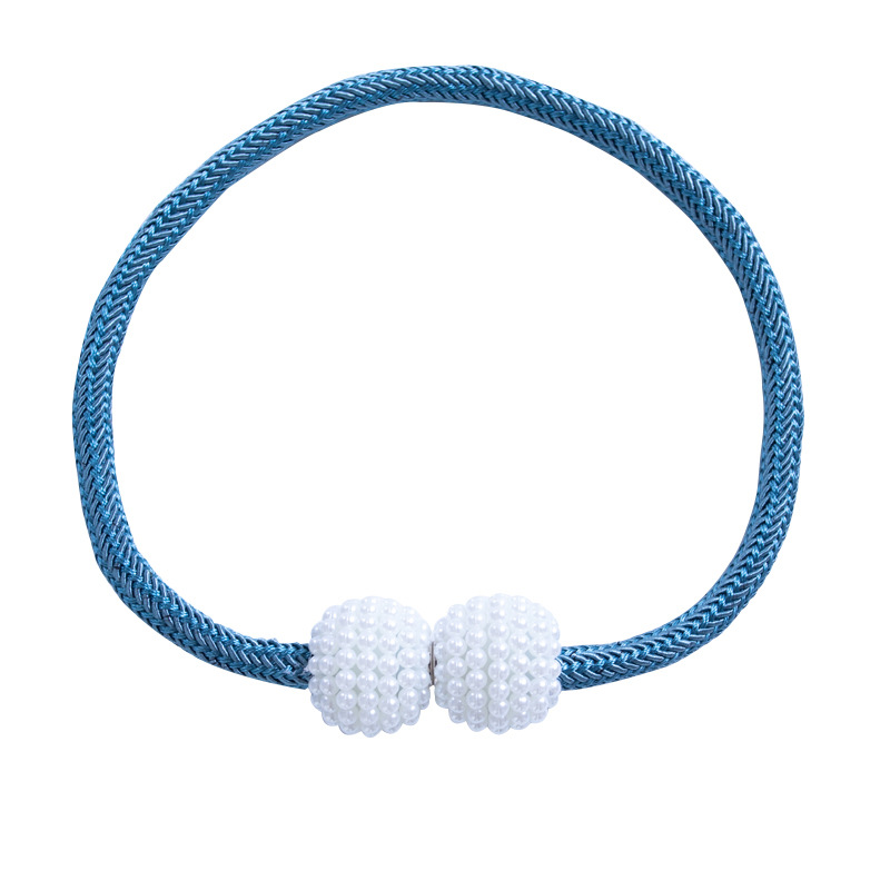 New curtain buckle curtain strap pearl buckle design non-perforated installation curtain rope manufacturers wholesale