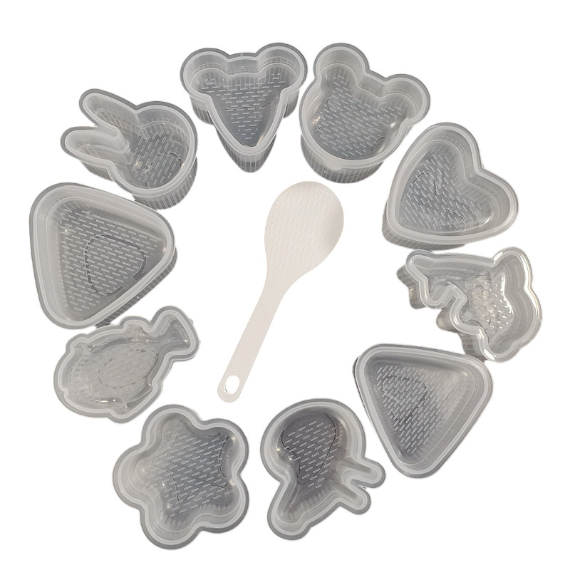 Creative cartoon shape triangle rice ball mold DIY seaweed sushi mold household children's rice bento mold