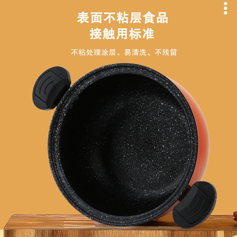 New Chinese Style Chubby Dundun Soup Cooker Pressure Cooker Non-stick Cooker Large Capacity Household Multifunctional Maifanite Micro-pressure Cooker