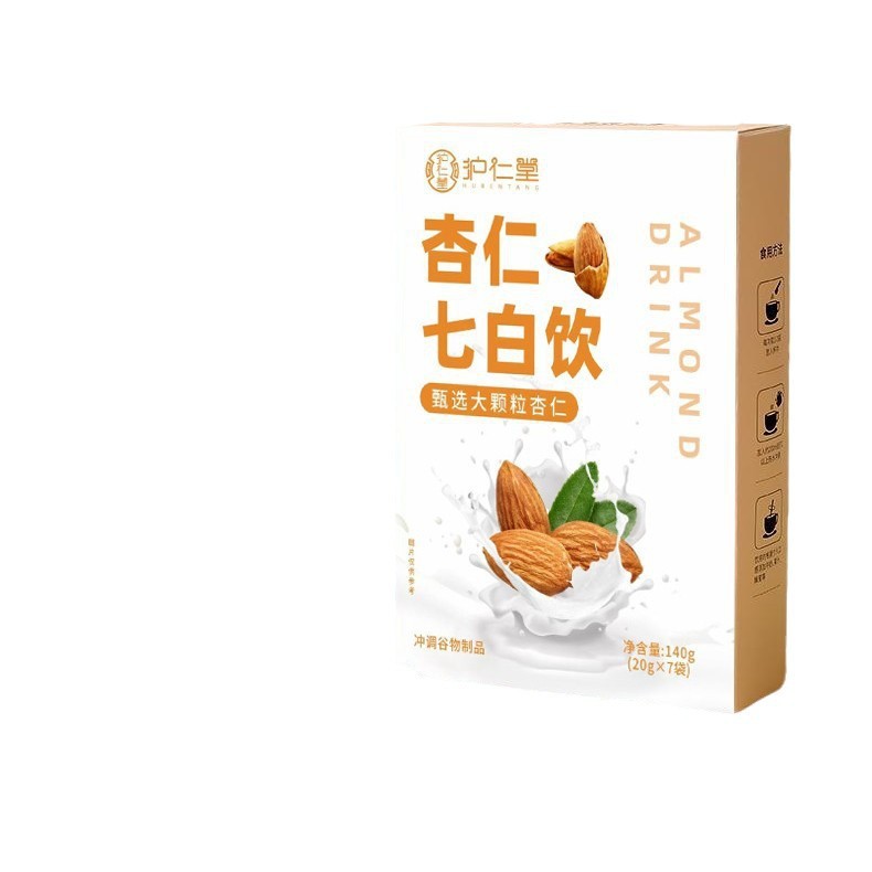 Almond Seven White Drink Uses White Nourishing Meal Replacement Powder, Yam, Lily, Lotus Seeds, Tuckahoe, Nutritious Breakfast Drink, Dietary Fiber