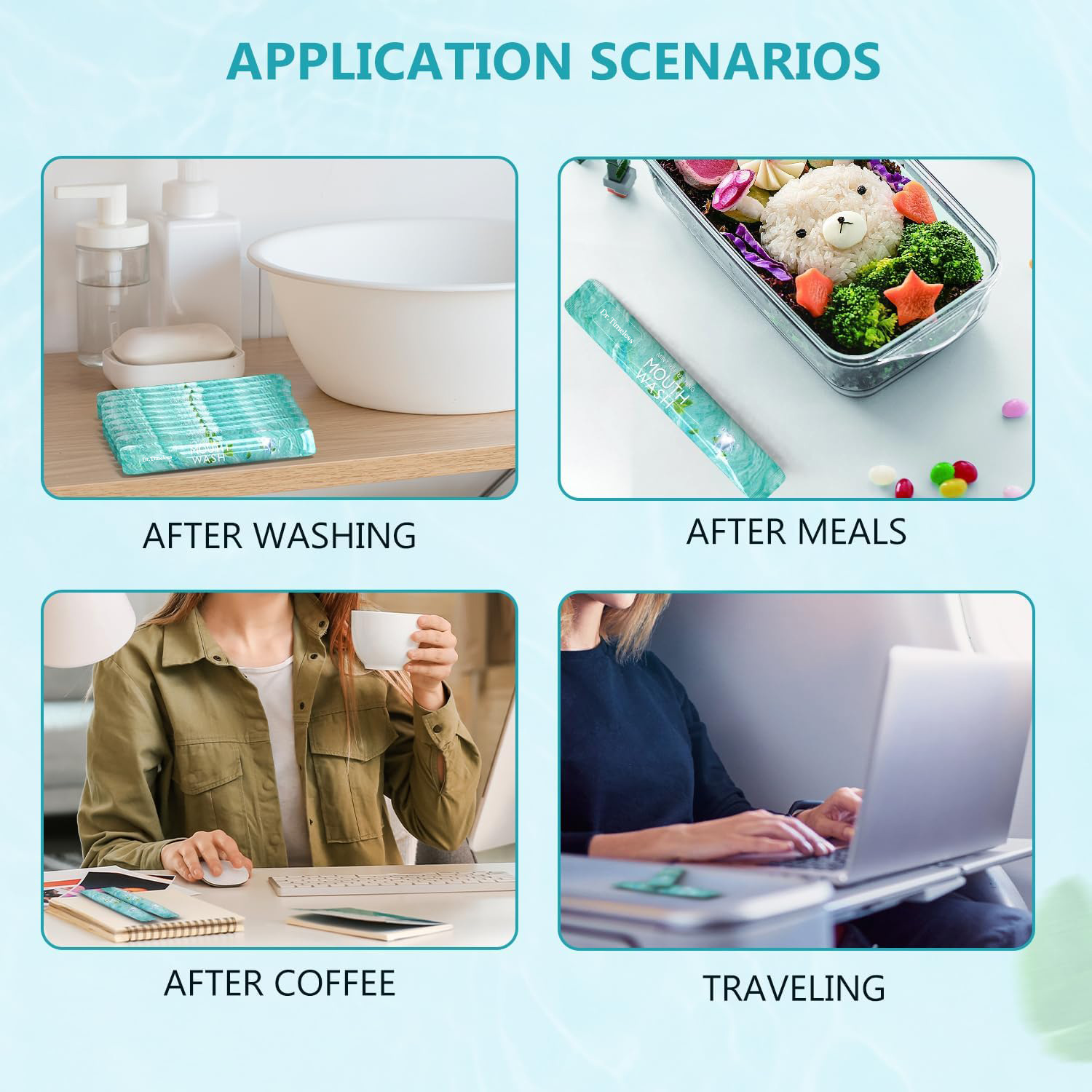 Portable Strip Mouthwash Mouthwash Disposable Independent Packaging Independent Station Cross-Border Export Factory Customization