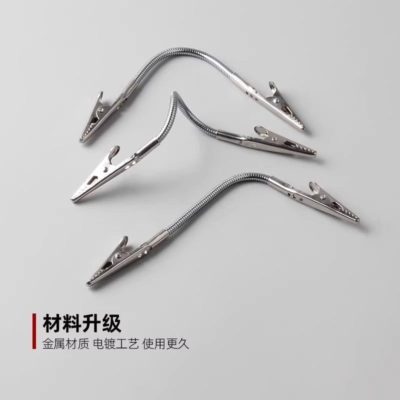 Simple Double-headed Alligator Clip Special Mosquito Incense Pinch Breaking Incense Advertising Card Clip Universal Rotating Folding Metal Bracket