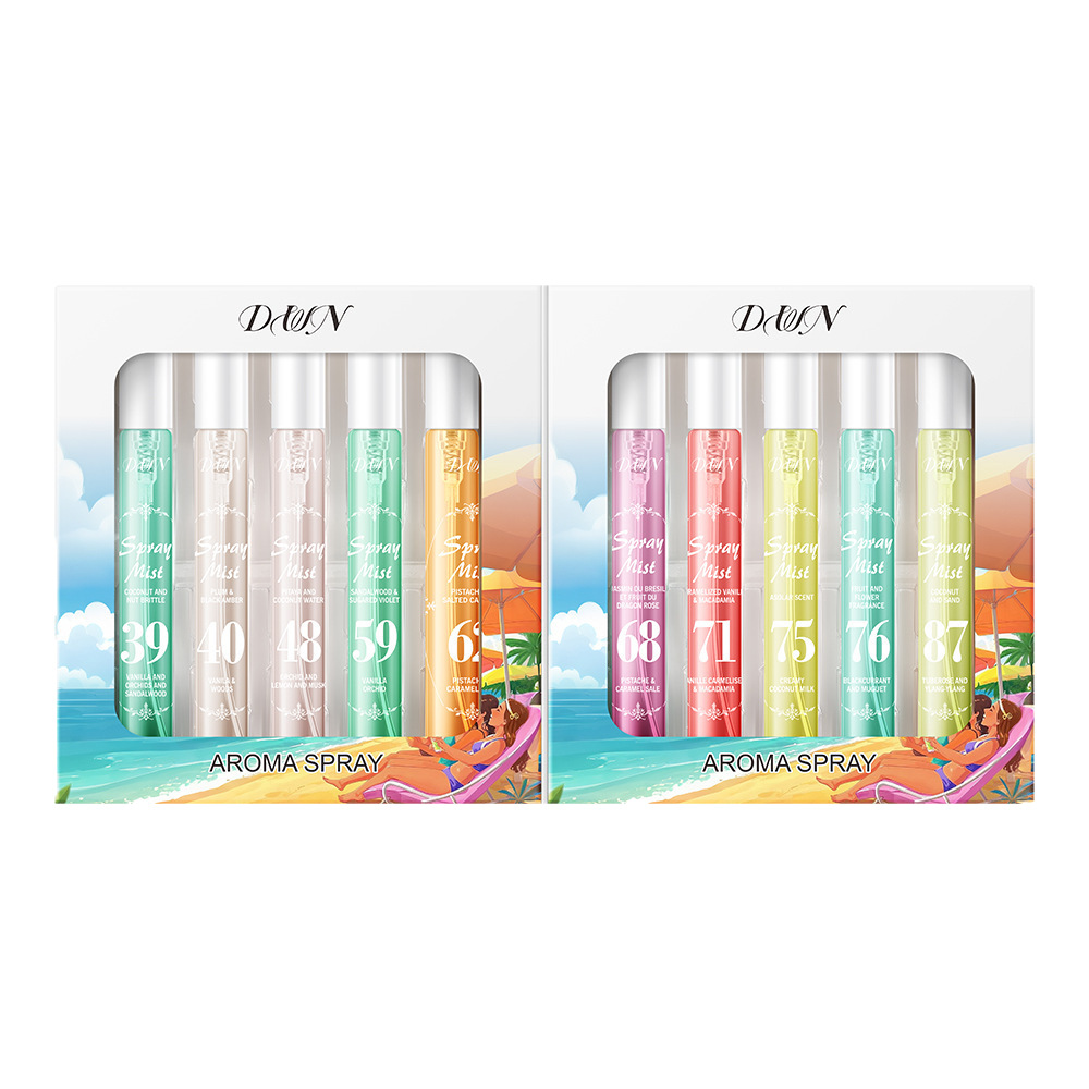 Cross-Border Perfume Brazilian Alcohol-Free Digital Book Set 10ml Hair and Body Fragrance Spray with Long-Lasting Fragrance