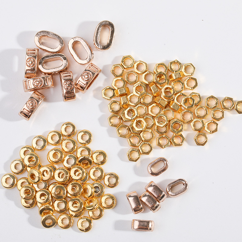 Beaded color retention large hole beaded bracelet necklace positioning loose beads material diy handmade jewelry accessories