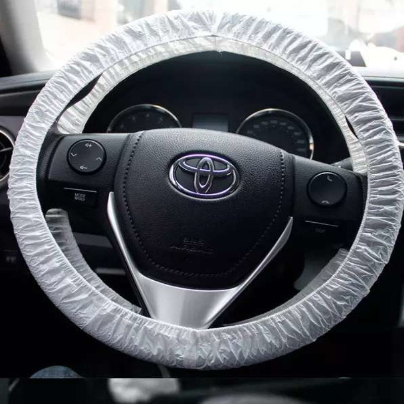 Car disposable steering wheel cover repair beauty antifouling disposable plastic steering wheel