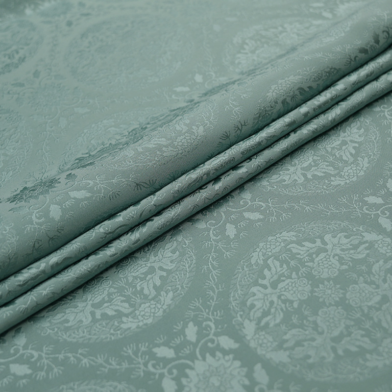 Zhang Linggen's Genuine Silk Goldfish Dark Pattern Silk Mulberry Silk New Chinese Style Hanfu Cheongsam Vest High-End Clothing Fabric