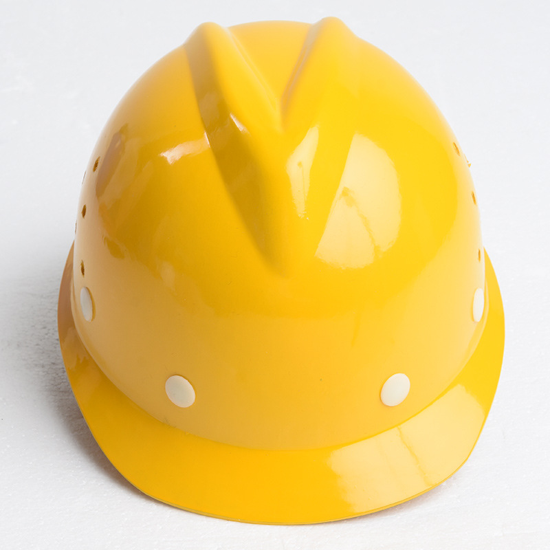 Xinma ABS construction site V-shaped PE glass fiber reinforced plastic anti-smashing helmet construction engineering safety helmet miner's helmet mining safety helmet