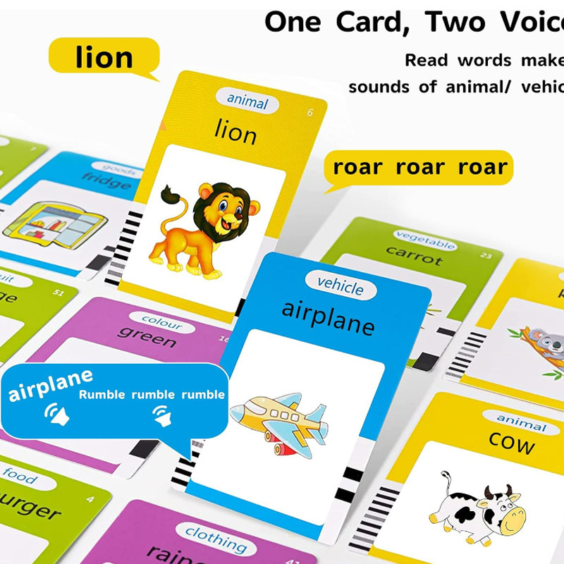Early Education Machine Cross-border Explosions Flash Cards Children's Educational Voice Card Machine English Flash Card Learning Machine