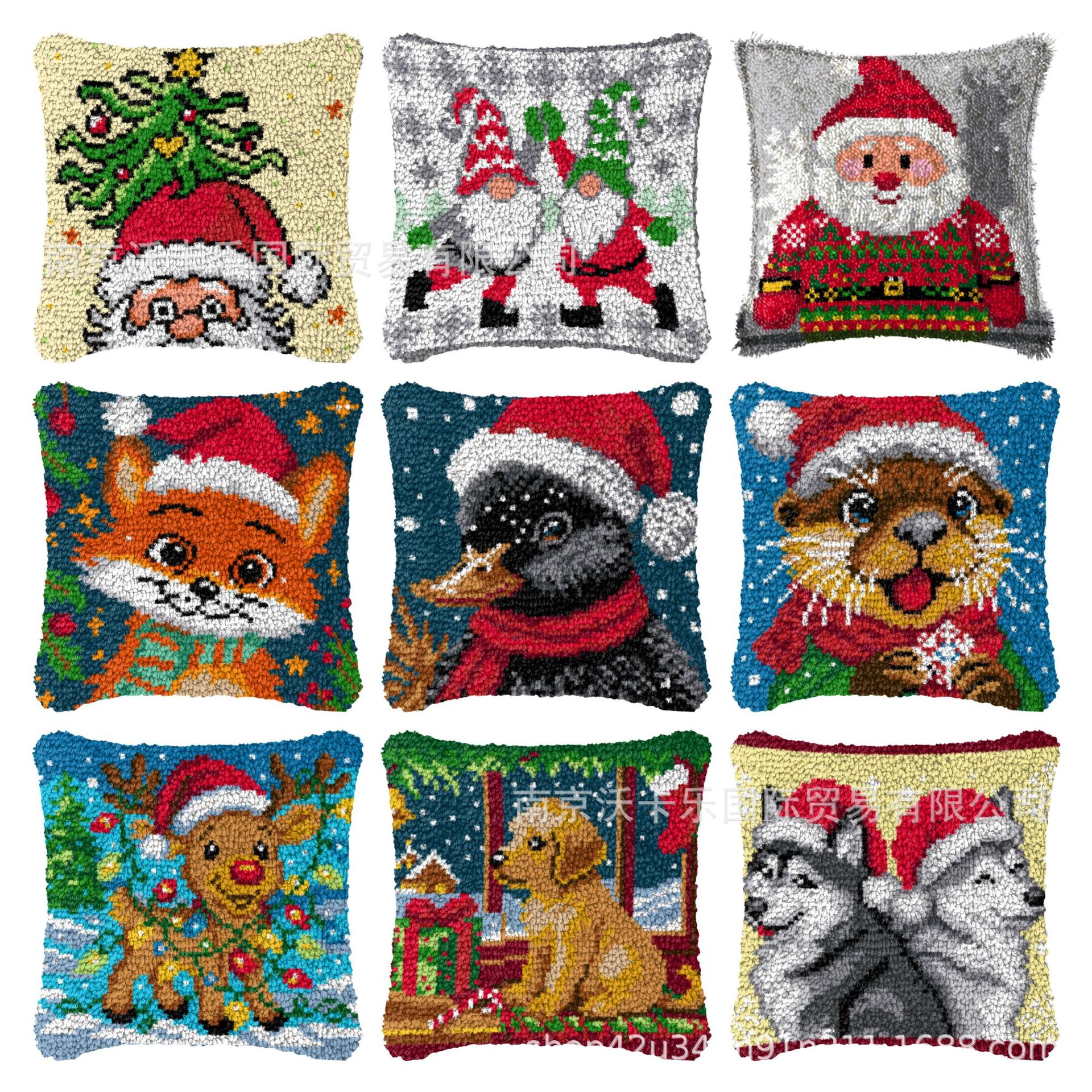 Набор материалов для рождественской подушки, ручная работа, кросс-бордерная поставка