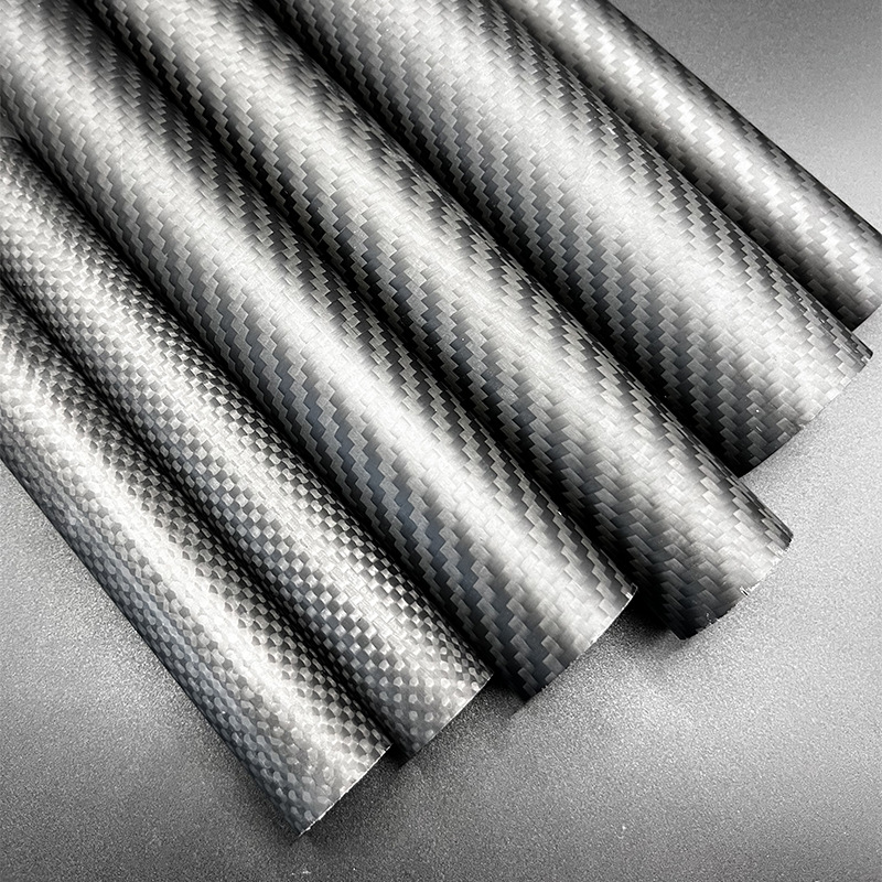 3K carbon fiber tube twill matte carbon fiber tube multi-size high strength plain carbon tube black carbon fiber tube
