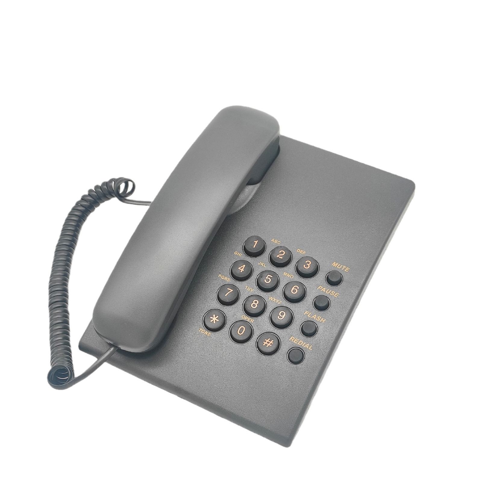 Hekai 500 Wired Telephone, Battery-Free, Durable Silicone Buttons, Suitable for Hotels and Offices