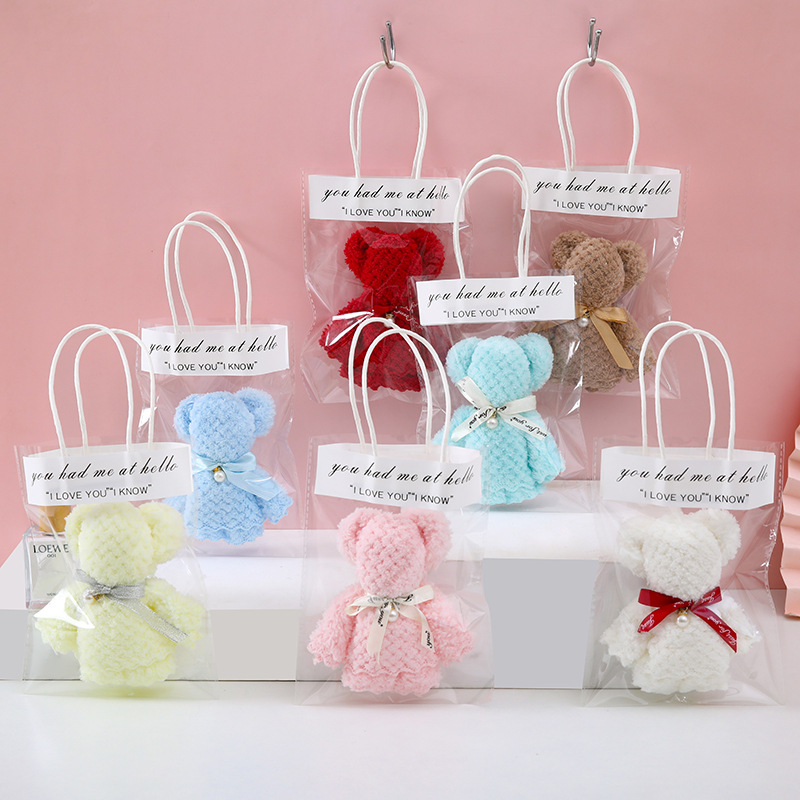 Coral Velvet Pineapple Plaid Pearl Bear Towel Souvenir Opening Birthday Return Gift Wedding Celebration Shop Gift Towel