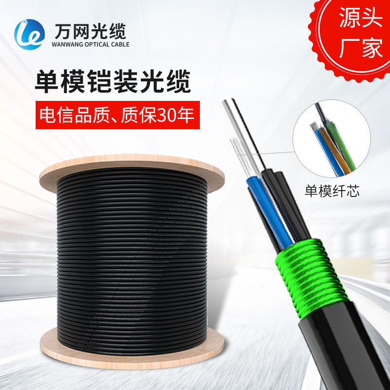 Производители поставляют бронеованный оптический кабель от мышей, GYTS 4/8/12/24/48 ядер, однорежимный