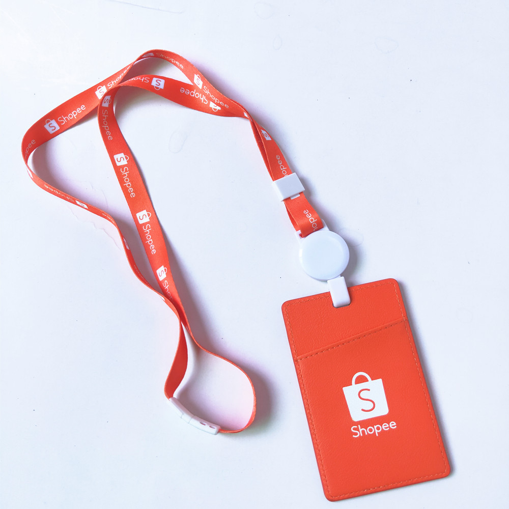 Держатель рабочего удостоверения с шнурком, высококачественный двусторонний держатель рабочего удостоверения, держатель карты доступа для двора, держатель студенческой карты питания, держатель автобусной карты, держатель ID