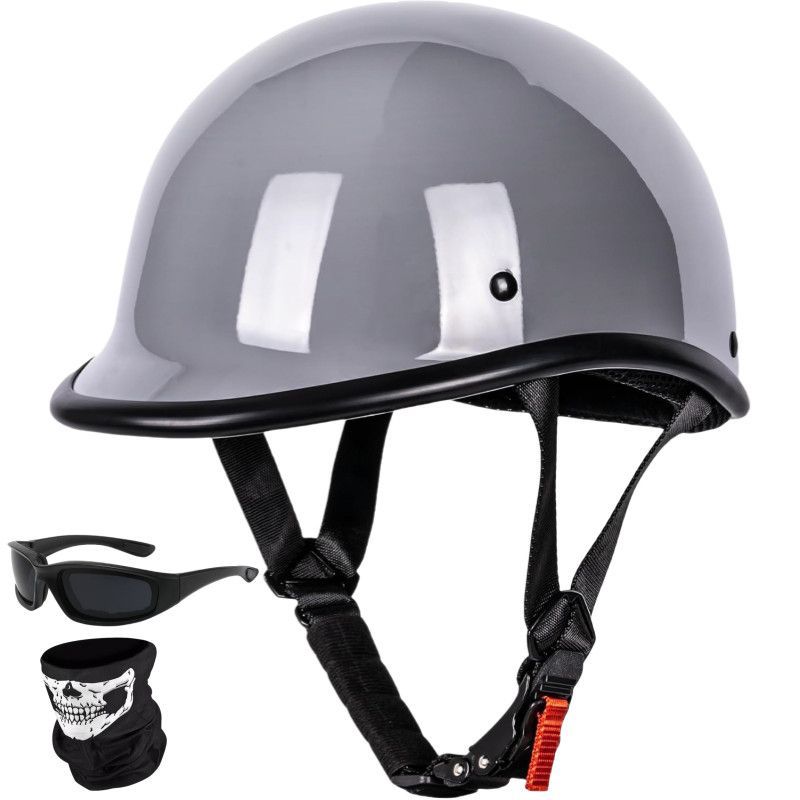 Safety certification American retro motorcycle half helmet men's electric motorcycle helmet scoop helmet women's helmet carbon fiber