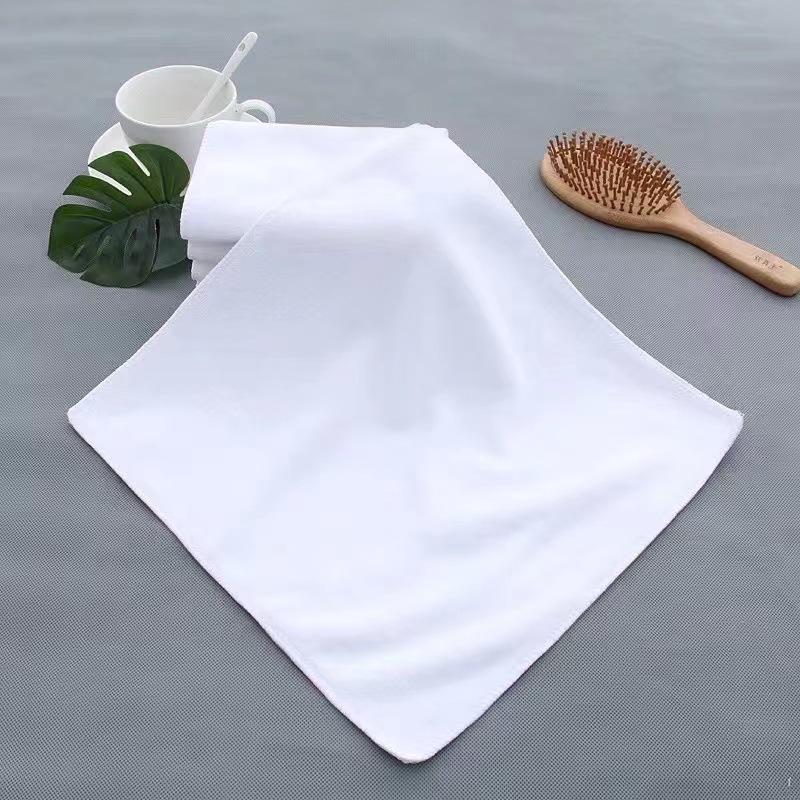 Catering Hotel Hotel towel 25 lock fiber white towel small square towel disposable square towel wholesale