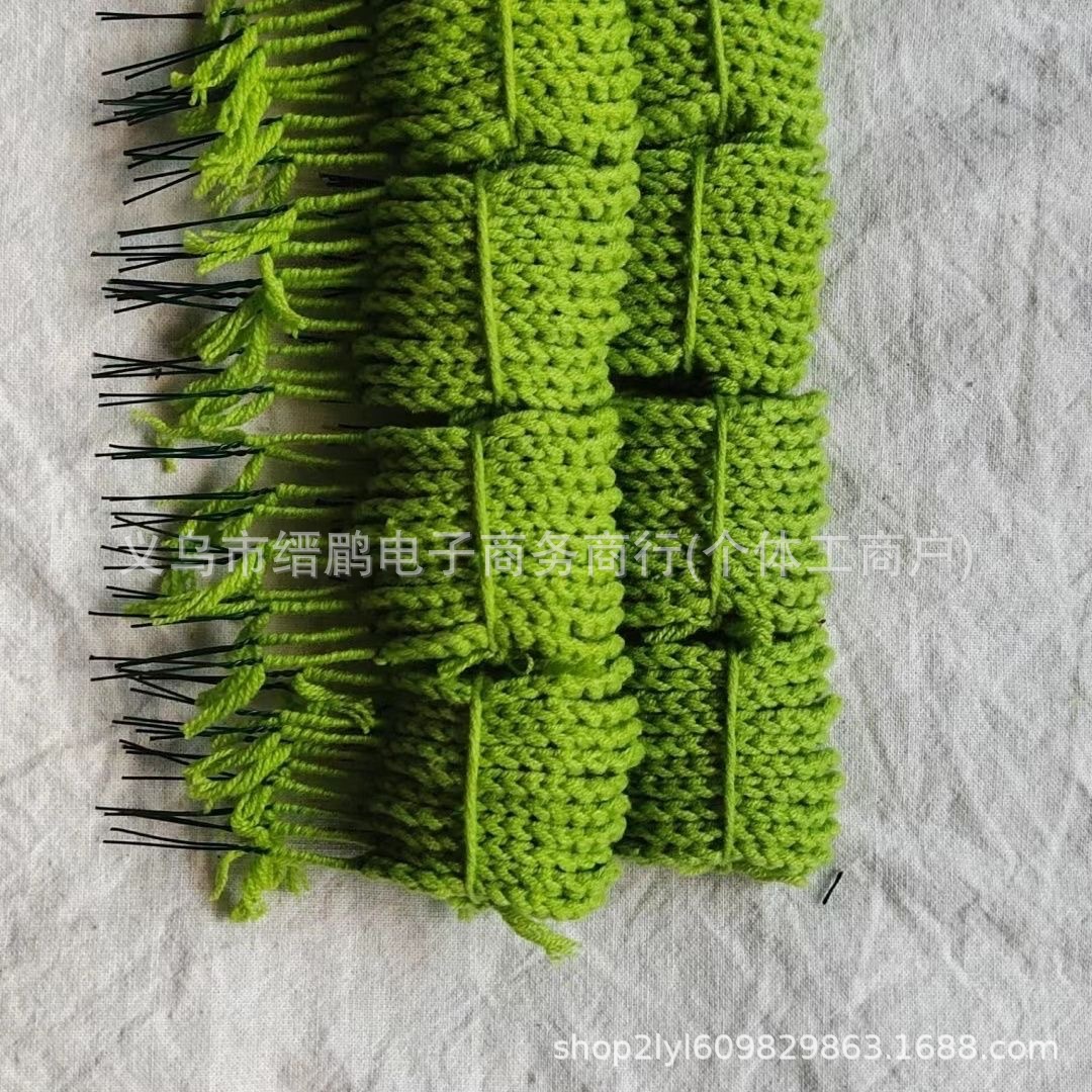 Flowers, Leaves, Crocheted Artificial Wool Flowers, Tang Dynasty Bouquets, Semi-finished Accessories, Leaf Flowers, Handmade DIY