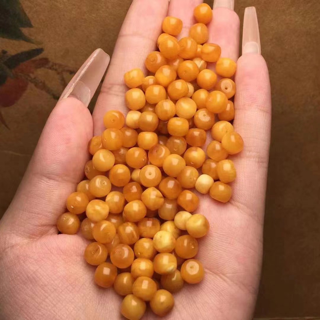 Натуральные старые цветочные восковые бусины, аксессуары для DIY браслетов