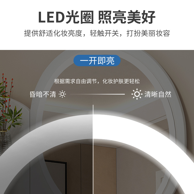 European-style makeup table integrated modern simple internet celebrity ins style small apartment home dressing table bedroom storage cabinet