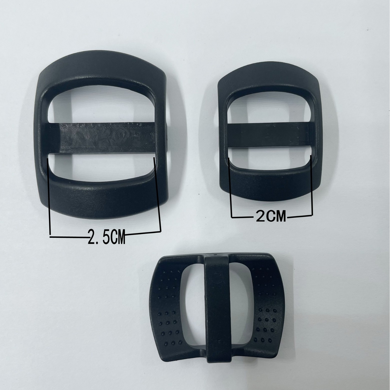Factory supply luggage accessories plastic adjustment buckle high quality Japanese buckle square buckle plastic three buckle style complete